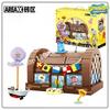 SpongeBob Full Set Brick Block Pineapple House SquarePants Crab Burger King Restaurant Scenes  Assembled Toy Model for Kid Gift