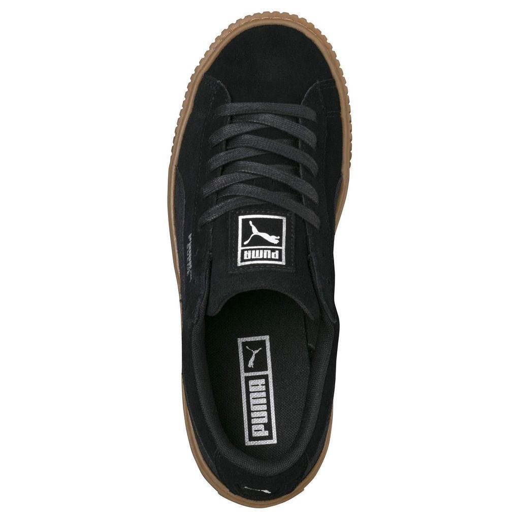 (WMNS) PUMA Suede Platform Animal Low Top Black Women's 365109-01