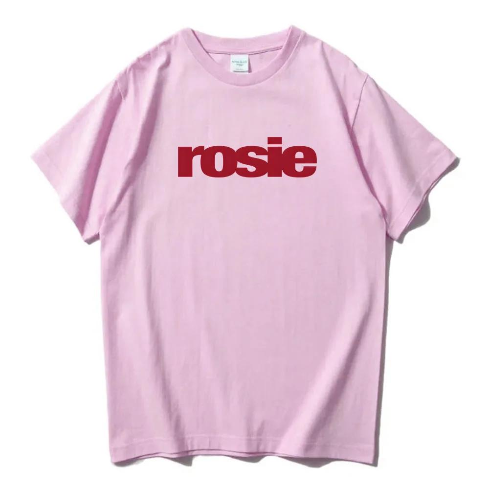 Rosie Album 2025 Trička ROSÉ POP Korejská Móda Tričko Vysoká Kvalita Měkké Tričko Ležérní Pánské Dámské Oblečení Grafické Tričko