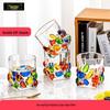 Flavinmci Hand-Painted Glass Beverage Cup (Set of 2)