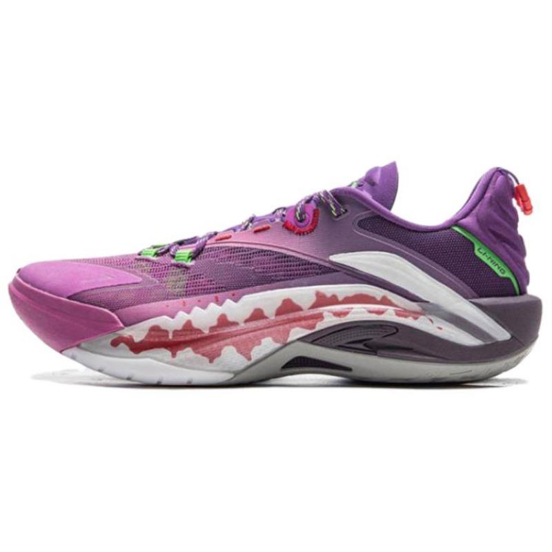 Li-Ning BADFIVE Guerrilla 1 SUPER Men Basketball Shoes Purple White ABFV005-5 47.5