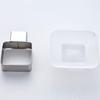 Bathroom Soap Rack, Soap Storage Rack, Bathroom accessories,Square Glass Soap Dish Black silver,Soap Holder