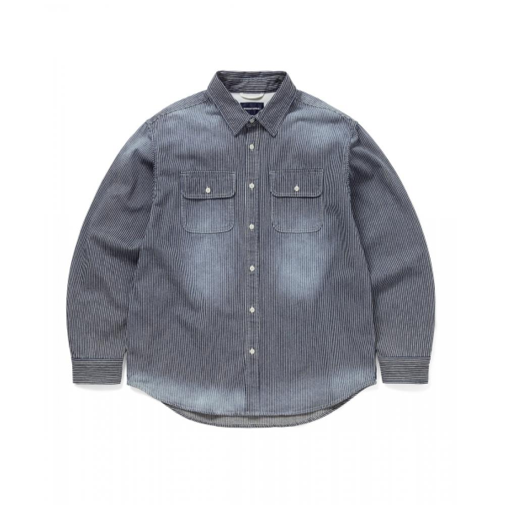 Thisisneverthat Hickory Denim Shirt Indigo S