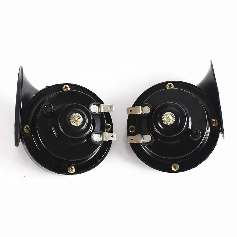 12V 24V 48V Super Loud Motorcycle Waterproof Snail Horn Sound Monophonic Scooters Motorcycle Accessories Electric Moped Horn