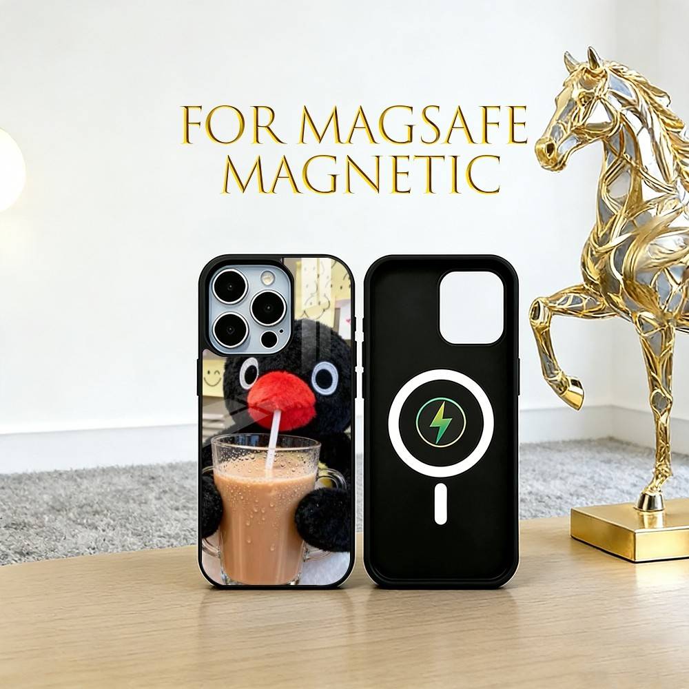 Cute cartoon penguin Phone Case For iPhone17,16,15,14,13,12,11 Plus,Pro Magnetic with Magsafe Wireless Charging