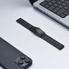 For Samsung Galaxy Fit3 Watch Band 3-Bead Turtle Back Buckle Titanium Alloy Strap