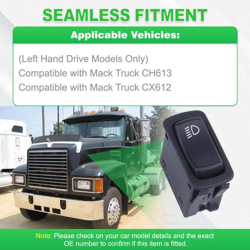 577.62513 for Mack Truck CH613 CX612 1MR4323M Floodlight control switch Parking Light Reflector Control Switch