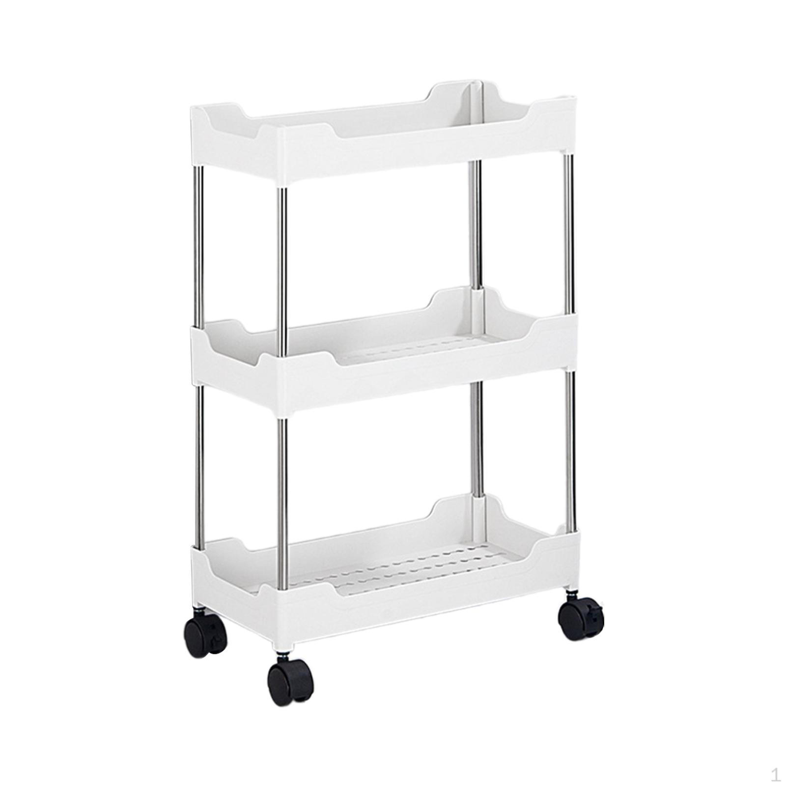 

Компактная тележка для хранения на колесиках для организации домашнего хозяйства 3 layer Widened