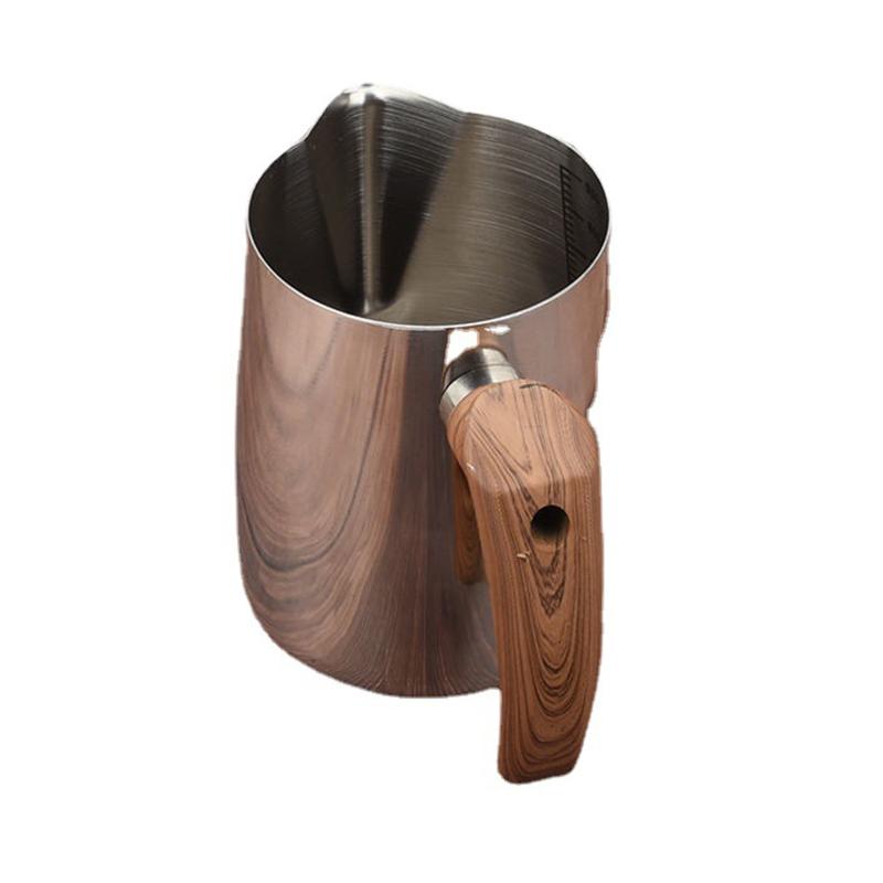 Edelstahl Milchaufschäumkännchen Dampfkännchen Milch Kaffee Cappuccino Latte Art Dampfkännchen Milchkännchen für Küche
