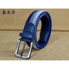 Men'S Elastic Belt, Men'S And Women'S Pin Buckle Elastic Trendy Belt, Canvas Woven Belt, Casual.
