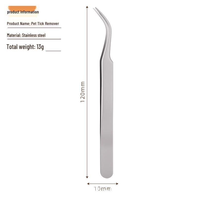 Stainless Steel Pet Tick & Flea Removal Fork for Dogs & Cats