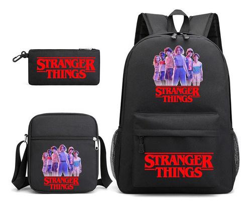 Backpack Sonic Student School Bag Cartoon Backpack Shoulder Bag Pencil Case Three-Piece Set