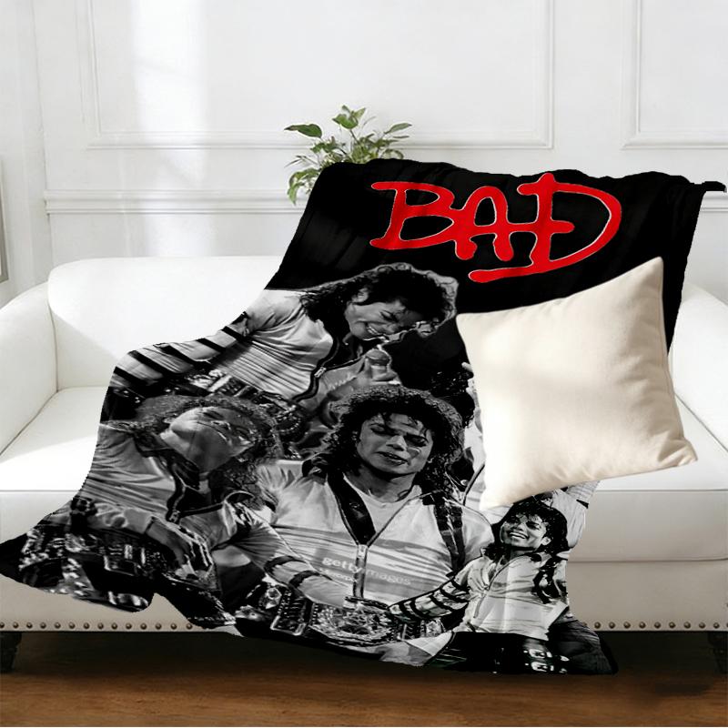 Coperta Stampata Michael Jackson - Morbida e Confortevole, per Camera da Letto, Viaggio, Divano, Decorazione Casa - Regalo di Compleanno Natale per Amico
