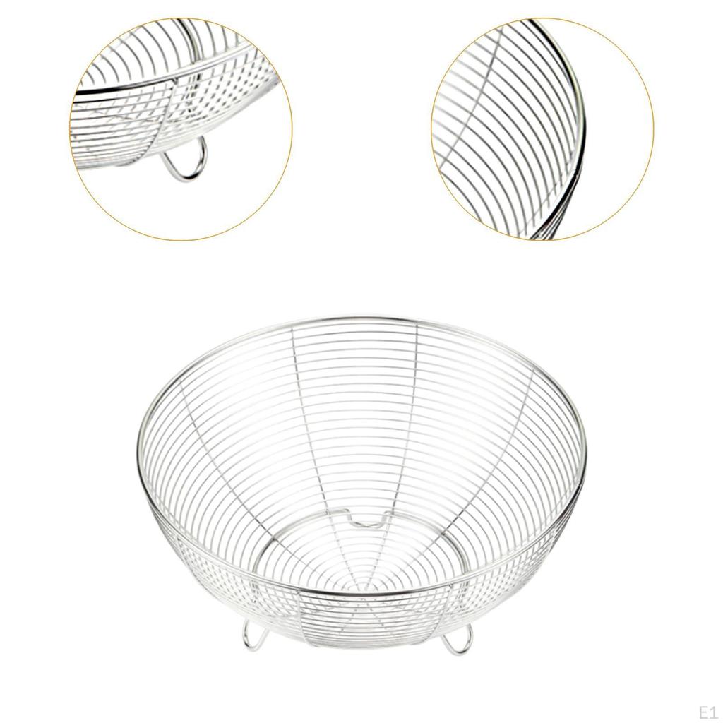 Μπολ Φρούτων και Καλάθι Λαχανικών Πάγκου Στρογγυλή Βάση Στήριξης για Φρούτα Κρεμμύδι