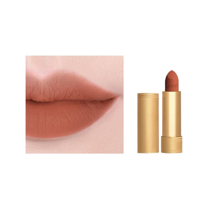 Gucci lipstick Gold velvet small gold tube lipstick, velvet matte lipstick, matte, long-lasting, smooth #312 Francis Fireworks No Gift Box Gift Bag