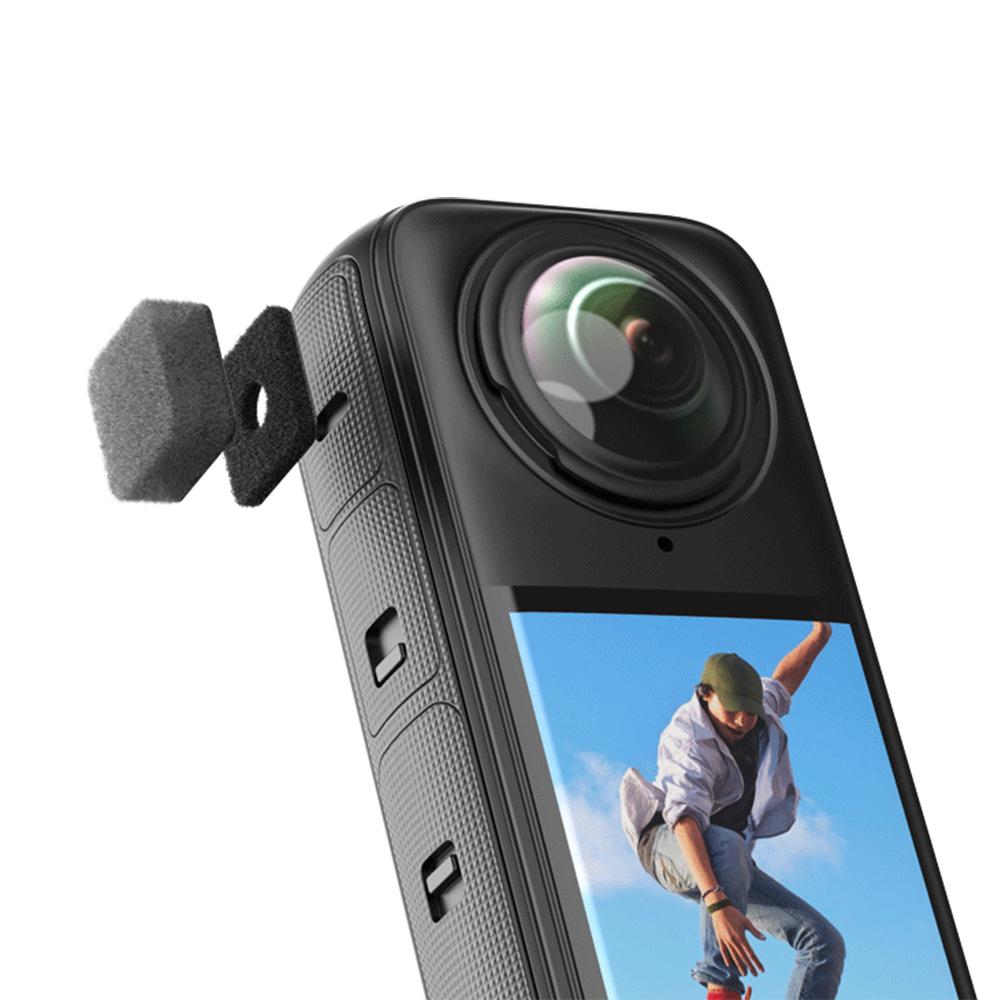 VRIG Mic Wind Muff Microphone Windscreen Microphone Windshield Replacement for Insta360 X4 X3 Accessories