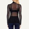 European & American Mesh See-Through Women's Versatile T-Shirt (2023)