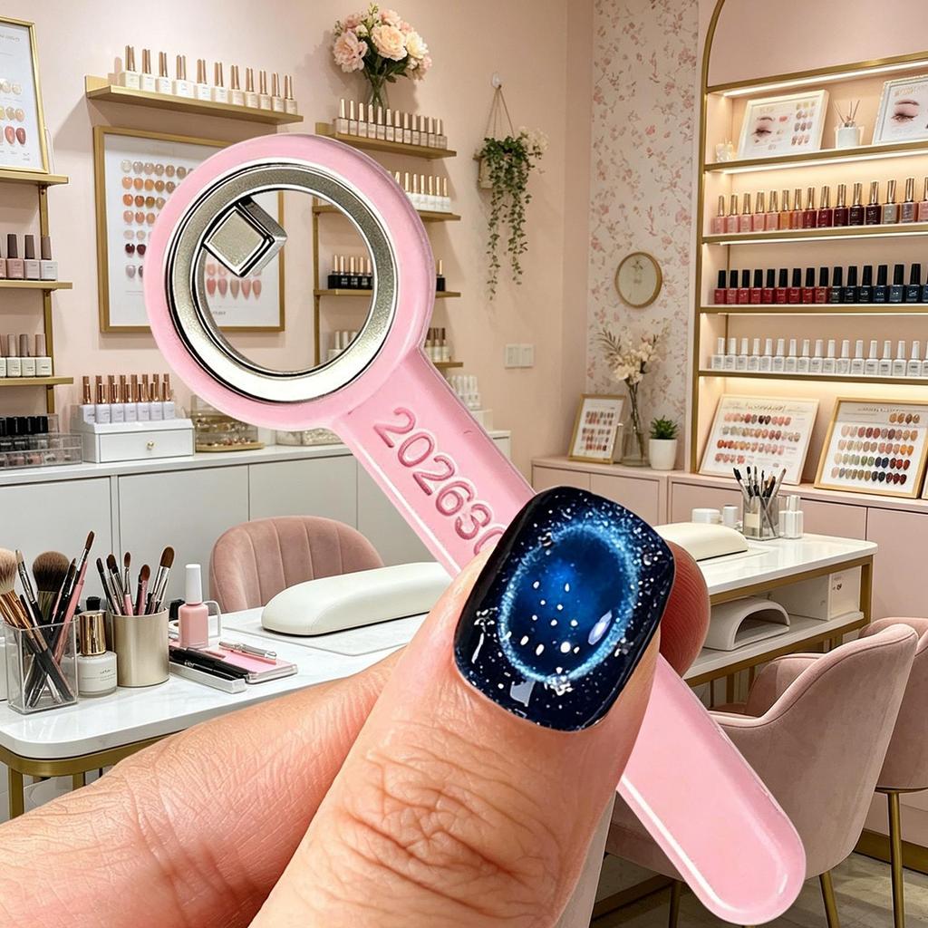 1PC Cat Eyes Nail Magnet Strong Power Ring Magnetic Tool With Handle For Cat Eyes Gel Polish DIY Nails Art Manicure Tools
