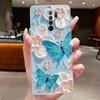 For Redmi 9 Case Redmi9 Clear Luxury Butterfly Flower Soft TPU Casing Cover For Xiaomi Redmi 9 Transparent Silicone Phone Case