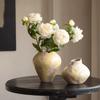Keramikvase Handgefertigt Steinguttopf Blumenvase Blumenarrangement Zubehör Retro Blumentopf Heimdeko Zubehör