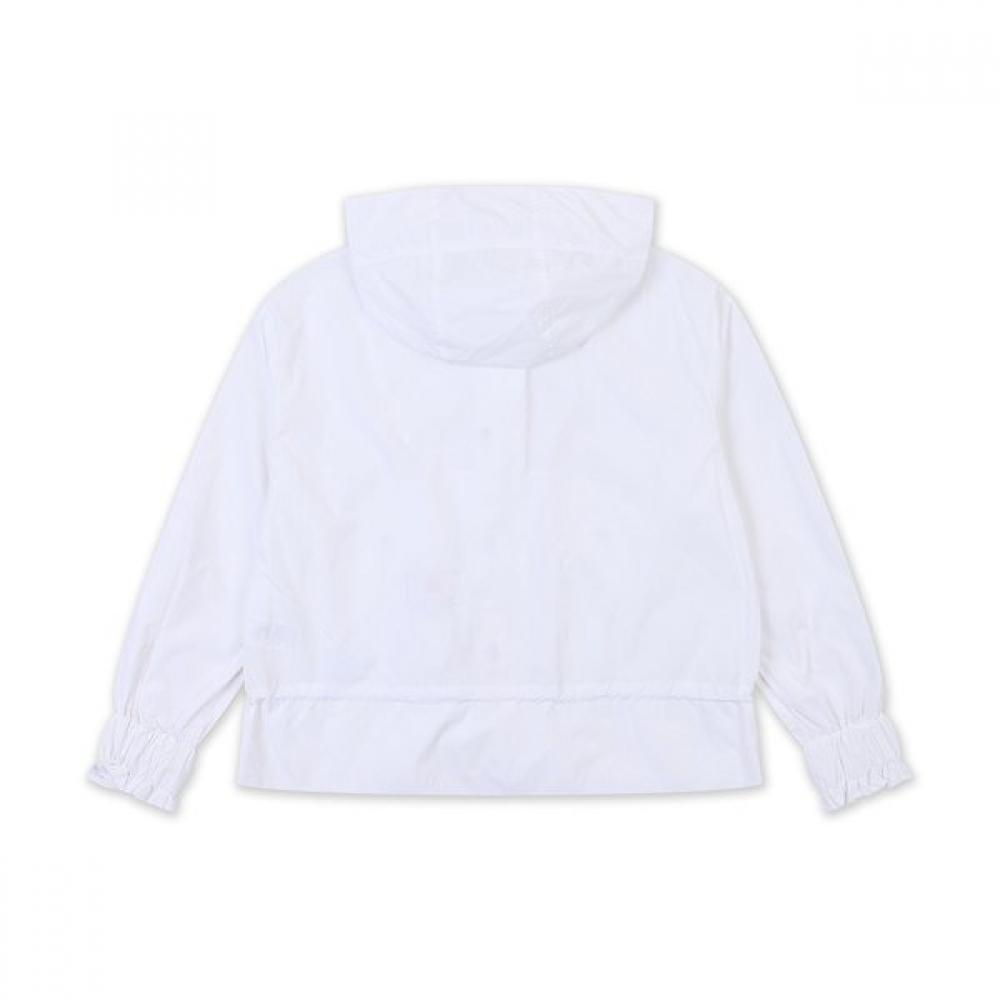 Onoff Women S Windbreaker Semi Crop Jumper Of1102la White