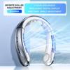 3000mA Portable Mini Hanging Neck Fan Bladeless Neckband Fan Digital Display Power Air Cooler USB Rechargeable Electric Fans