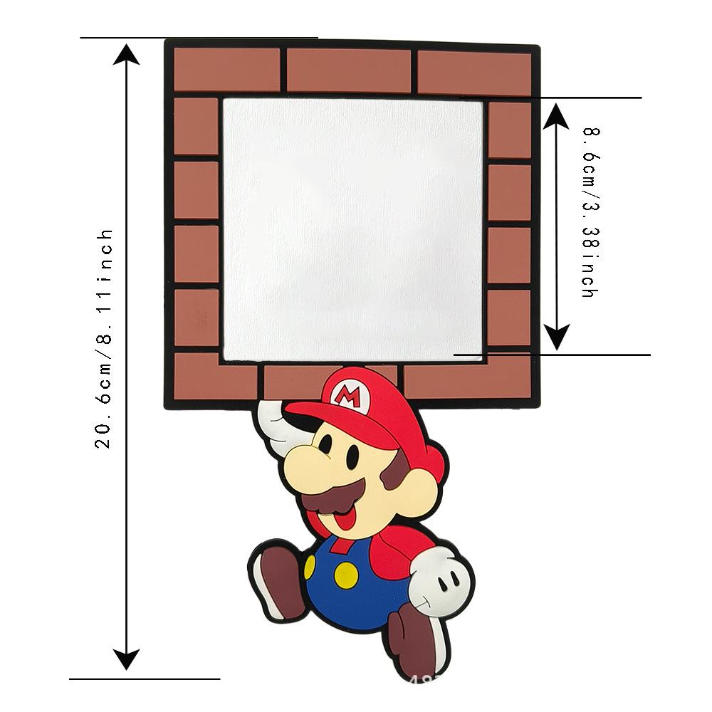 Mario Cartoon Cute PVC Wall/Switch Socket Stickers - Self-Adhesive Decoration Frame Cover