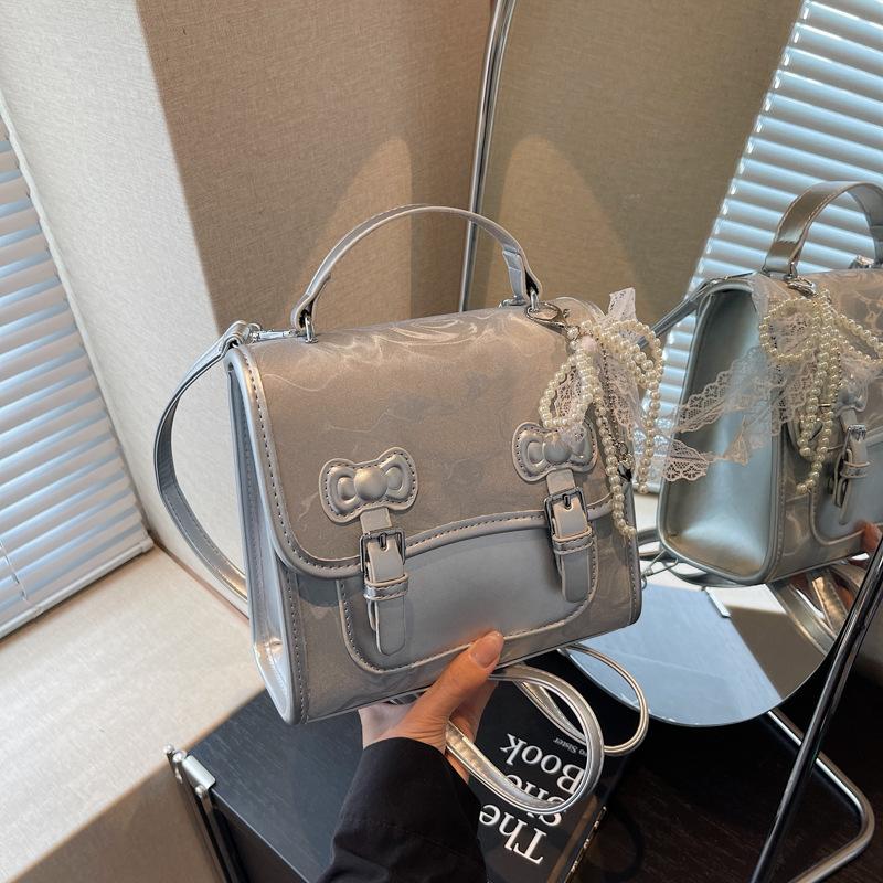 Plecak damski w stylu college, nowy modny jesienno-zimowy plecak, wszechstronny plecak szkolny, przenośna mała kwadratowa torba