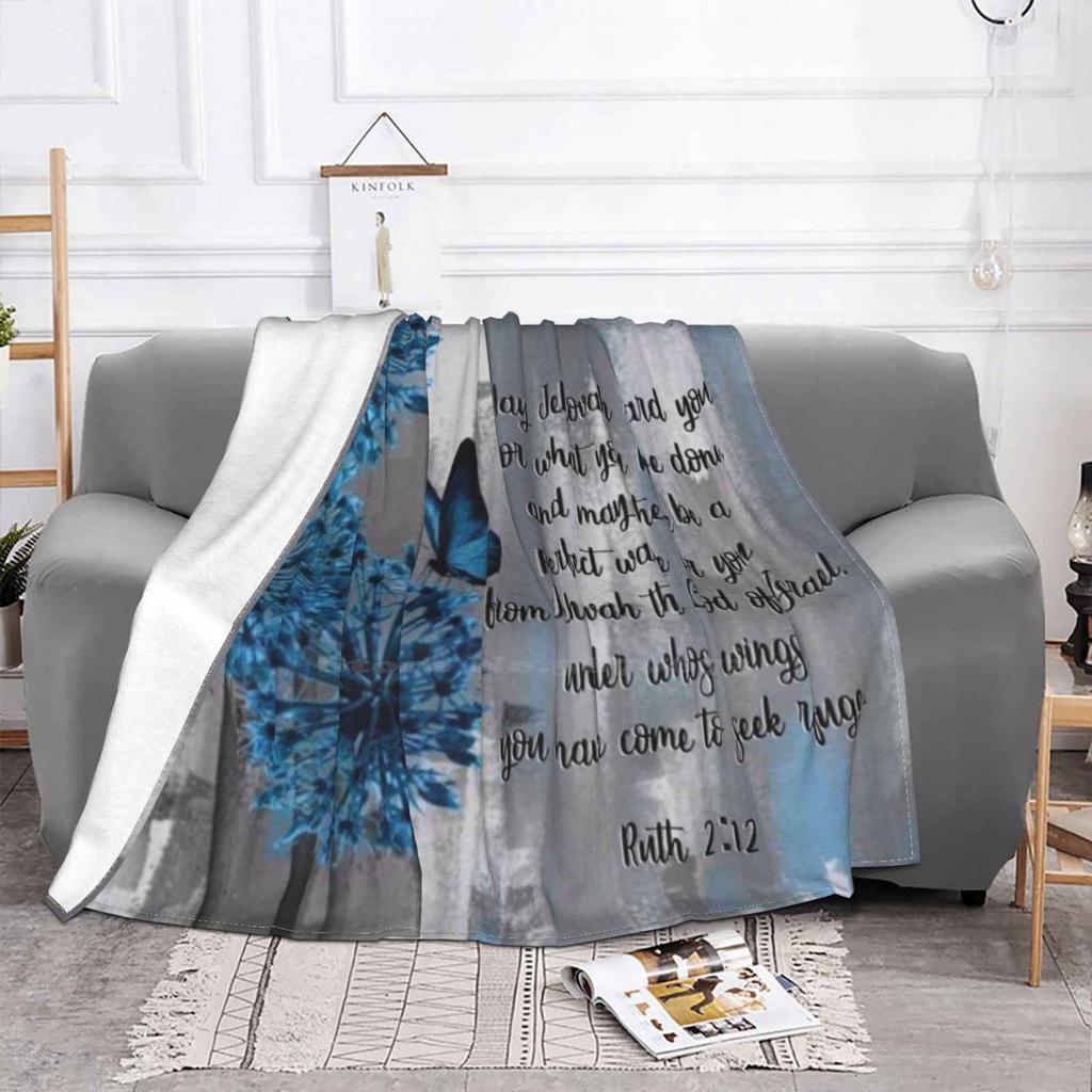 Ruth 2 : 12 Best Selling Room Household Flannel Blanket Ruth 2 12 Bible Scripture Nwt Jw Jehovah S Witnesses God Christian