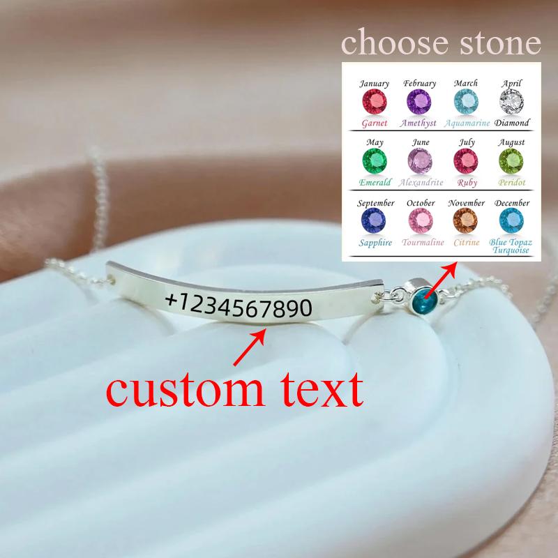 Lemegeton Custom Name Bracelet Engraved Name Pendant for Women Men Personalized Stainless Steel Charm Bracelet Jewelry Gifts