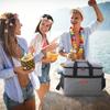 32L Soft Cooler Bag With Hard Liner Large Insulated Picnic Lunch Bag Box Cooling Bag For Camping Bbq Family Outdoor Activities