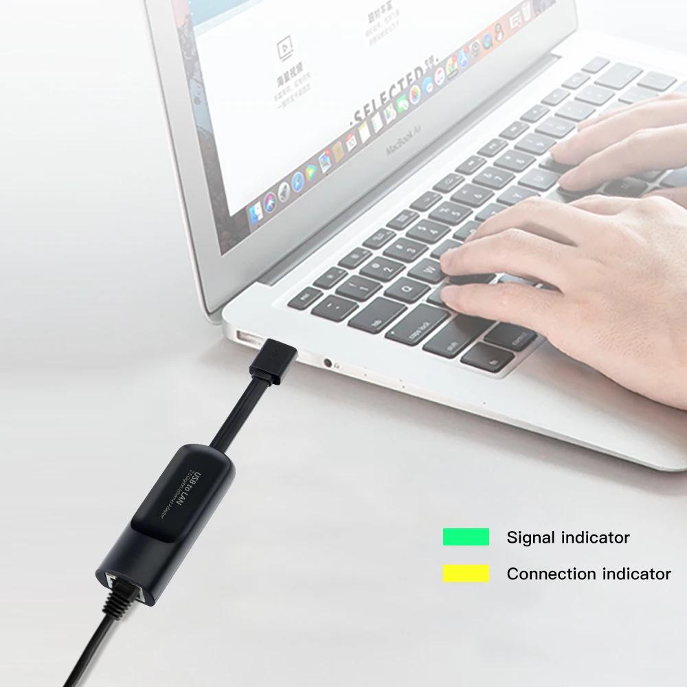 External USB3.0 2.5G Ethernet Adapter, High-Speed 2500Mbps Wired Network Card To RJ45