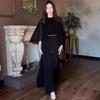 2026 Elegant Long Formal Dress A-Line Slim Fit Patchwork Heavy Craft Round Neck Sleeve Womens Evening Party Gown