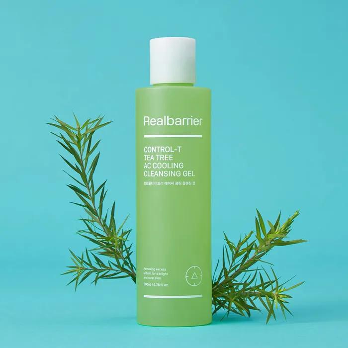 Real Barrier Control-T Tea Tree AC Cooling Cleansing Gel 200ml (+Cleansing Foam 30ml+5 Sachets)