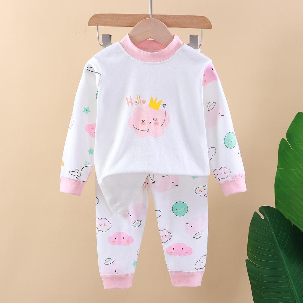 2025 Kids' Pure Cotton Underwear & Pajama Set for Boys & Girls - Autumn Wear