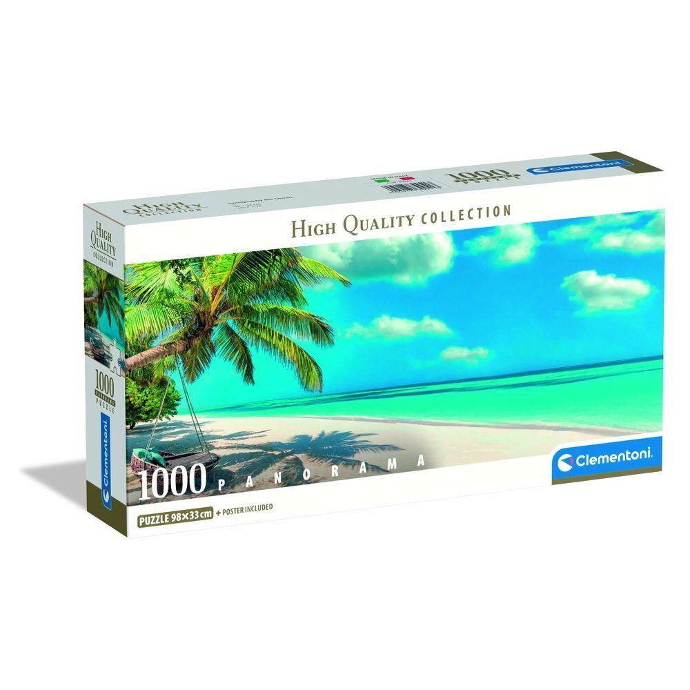 1000-Piece Puzzle. Panorama Compact Swinging by the Ocean