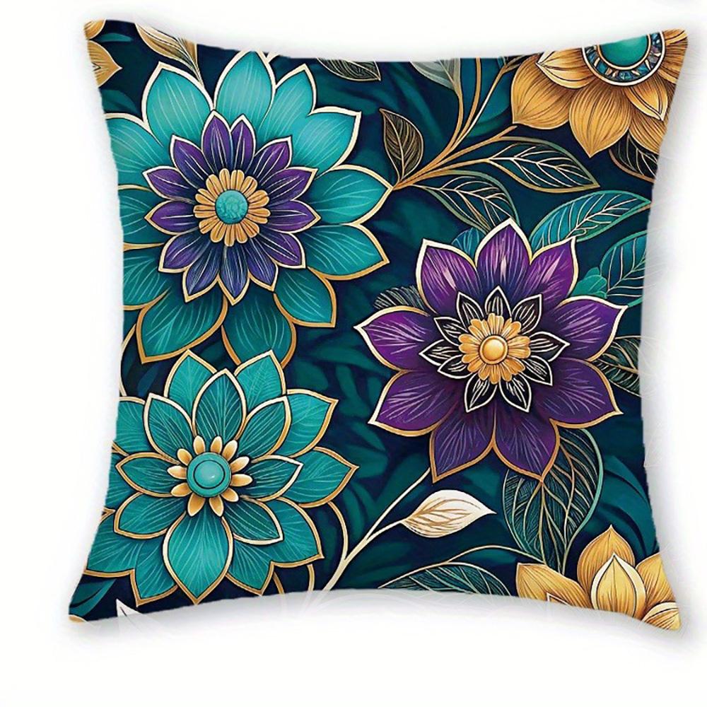 Exquisite Floral-Printed Pillowcases: Enhance Your Space with Enchanting Designs Sofa cushion cover home room decoration