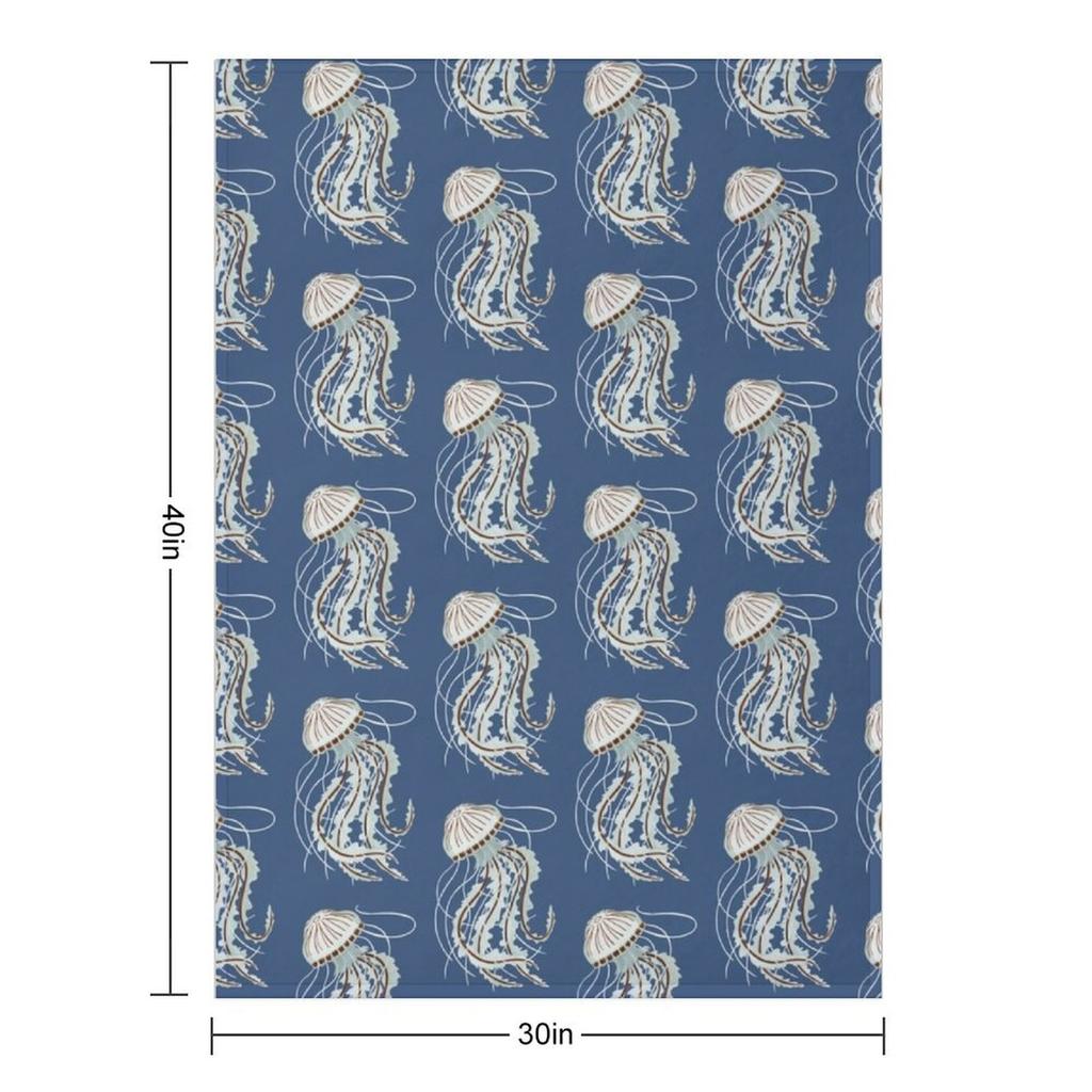 Translucent Jellyfish Throw Blanket Giant Sofa Loose Luxury Brand Single Blankets