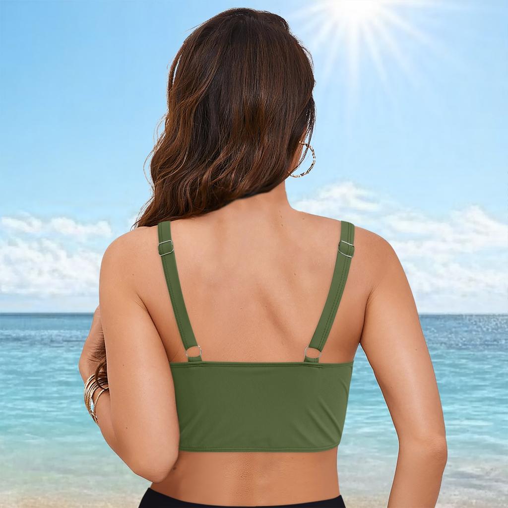 Sexy Fashionable Womens Bikini Twopiece Top With Padded Cups And Underwirefree Swimwear