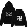 Tokyo Revengers Team Walhalla Double Sided Hoodie Chinese Wing Logo Casual Long Sleeve Pullover Sweatshirt