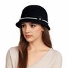 Pearl Flower Topper Hat Solid Color Woolen Bucket Hat Elegant Fisherman Hat  Girl