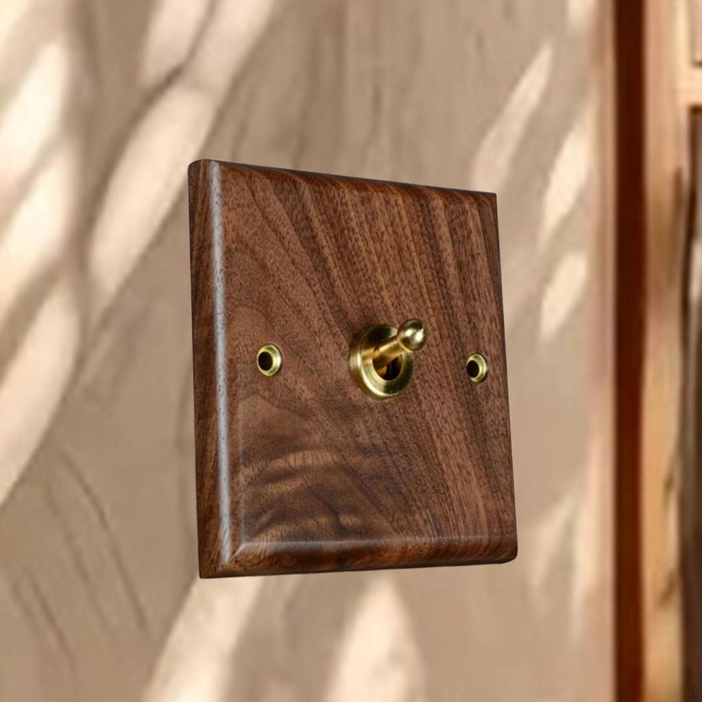 Placă, Semn de ieșire din lemn, design vintage, întrerupător cu pârghie din alamă, placă decorativă de perete pentru cafeneaua hotelului