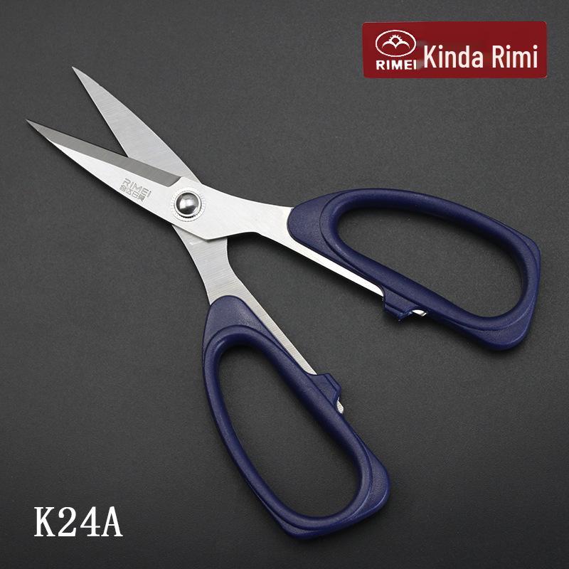 

Jinda Rimei Heavy-Duty Scissors - Thickened Blue Handle, Ideal for Household and Office Use