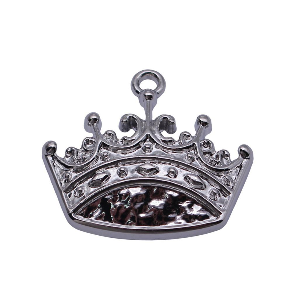 Crown Charms Multi Color Alloy Pendants For Royal Princess Jewelry Accessories