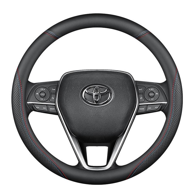 Originální kožený potah volantu pro Toyota Camry/Corolla/Highlander/Reiz/Levin/Vios - Ultratenký design