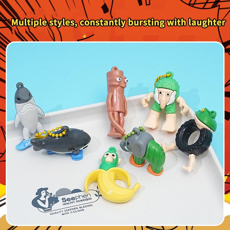 1 Set Tralalero Tralala Figures Italian Brainrot Tung Sahur Figure Blind Box Toy Bombardino Crocodilo Shimpanzini Bananini Model