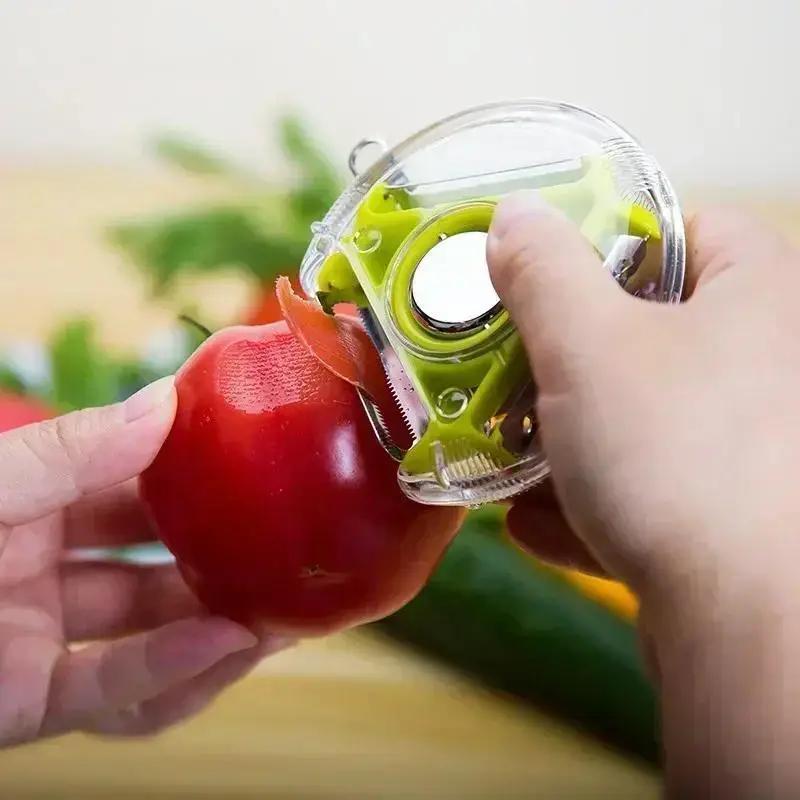 1 ks Škrabka Jablko Zelenina Artefakt Domácí nástroj Kuchyňské pomůcky 3 v 1 Multifunkční škrabka Strouhač