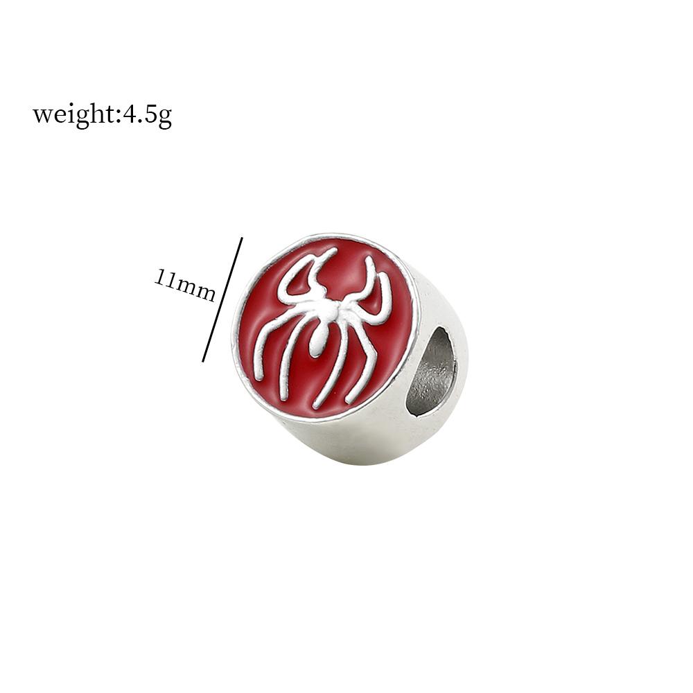 Bracciale con Charms per Figure di Film Perline Ciondolo Fai da Te Avengers Iron Man Spiderman Charms per Realizzazione Manuale Gioielli Accessori