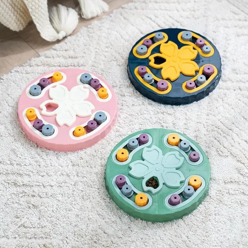 Cat Dog Puzzle Slow Food Toys Increase Puppy IQ Consuming Energy Feeder Cats Dogs Slow Food Bowl Training Game Pet Supplies