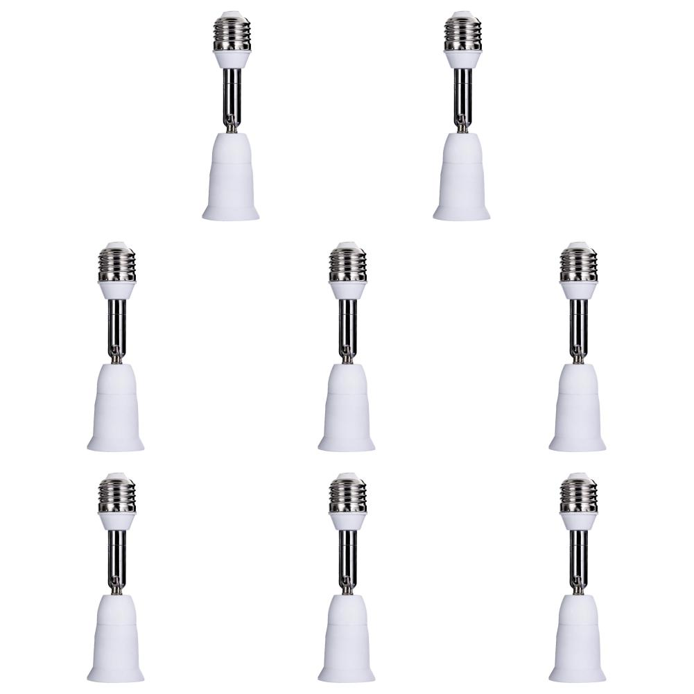 1-10PCS LED Light Bulb Lamp Holder Flexible Extension Adapter Socket Extend E27 to E27 Adapter Converter Wall Base Holder Screw
